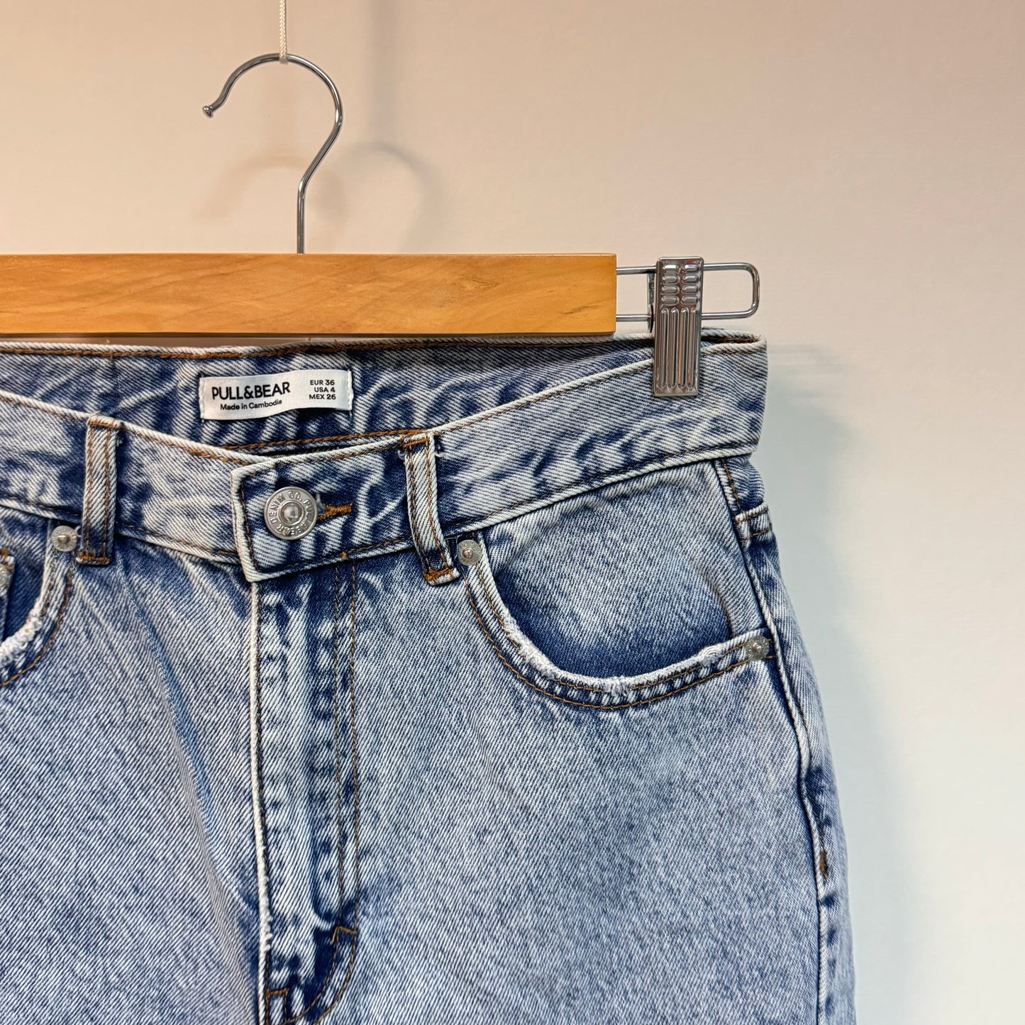 Calças de Ganga Pull & Bear 36