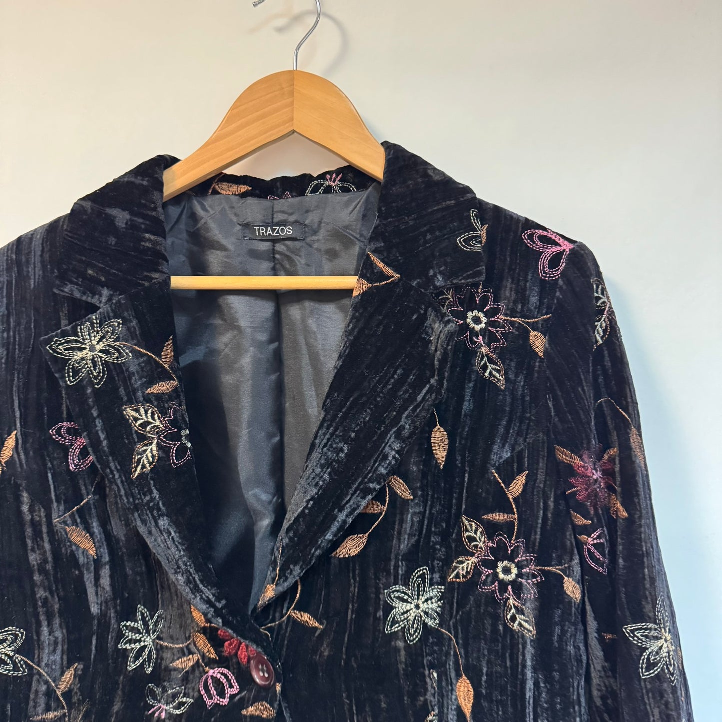 Blazer bordado floral Trazos M/L